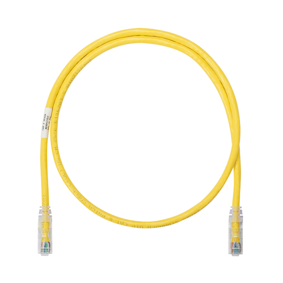 PANDUIT  Cable de parcheo UTP Categoría 6, con plug modular en cada extremo - 1.5 m. - Amarillo