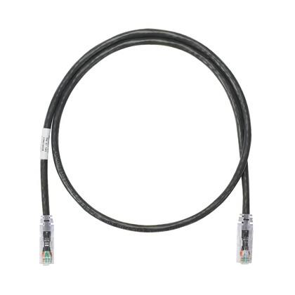 PANDUIT  Cable de parcheo UTP Categoría 6, con plug modular en cada extremo - 3 m. - Negro