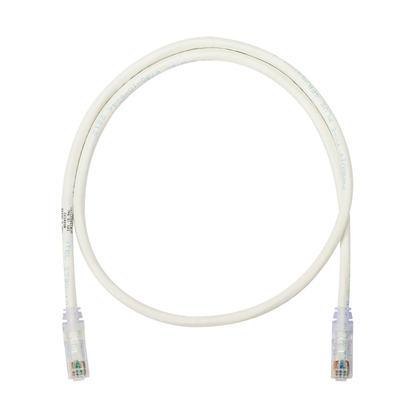 PANDUIT  Cable de parcheo UTP Categoría 6, con plug modular en cada extremo - 6 m. - Blanco Mate