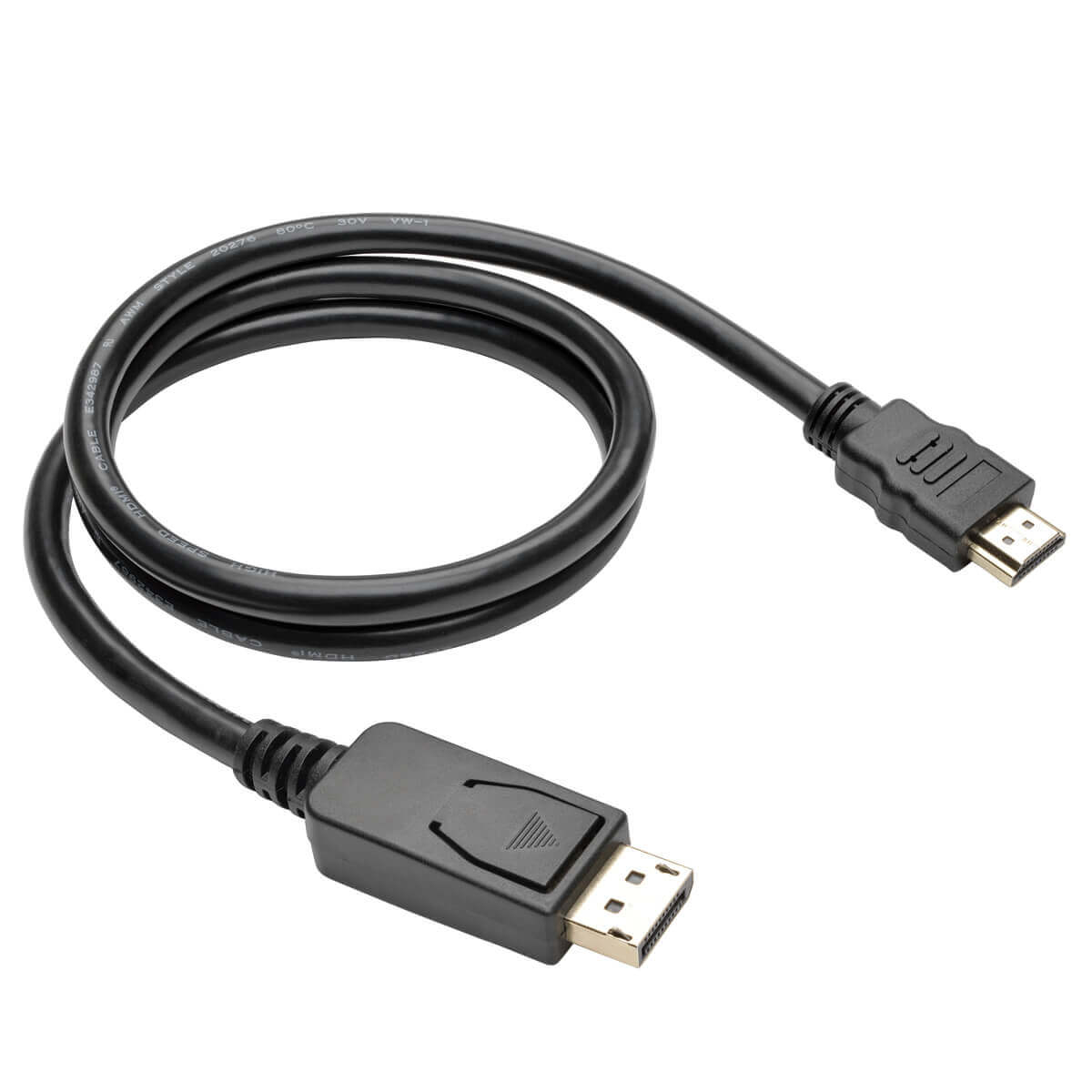 Tripp Lite P582-003-V2 Cable Adaptador DisplayPort 1.2 a HDMI, DP con broches a HDMI (M/M), UHD 4K, 0.91 m [3 pies]