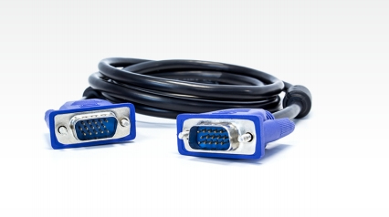 Vorago CAB-106 cable VGA 2 m VGA (D-Sub) Negro, Azul