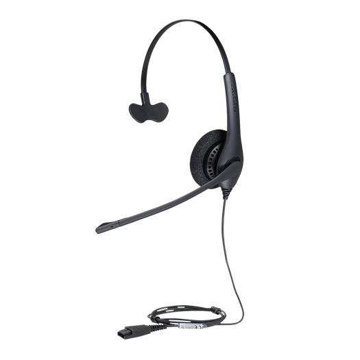 Jabra  Jabra Biz 1500 Mono, auricular profesional con cancelación de ruido, ligero y cómodo ideal para contact center con conexión QD (1513-0157)
