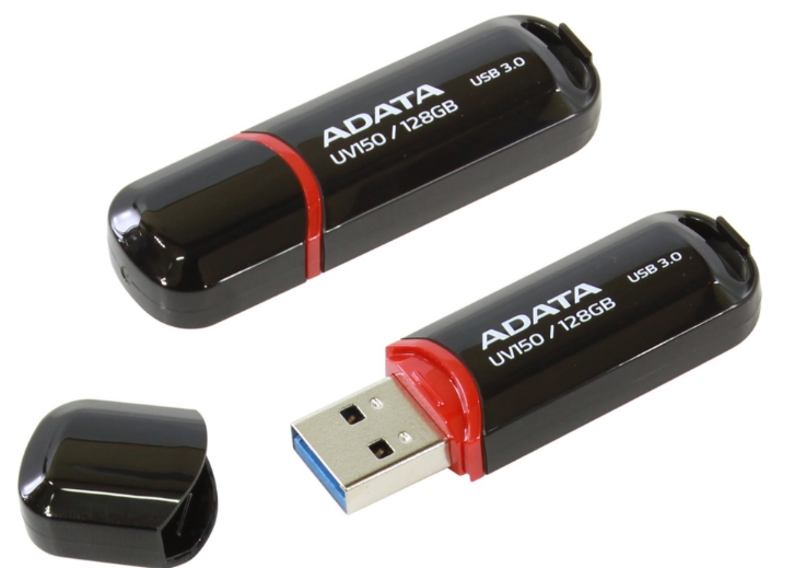 ADATA AUV150-128G-RBK unidad flash USB 128 GB USB tipo A 3.2 Gen 1 (3.1 Gen 1) Negro