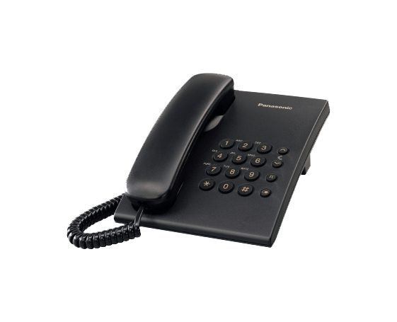 Panasonic KX-TS500 Teléfono analógico Identificador de llamadas Negro