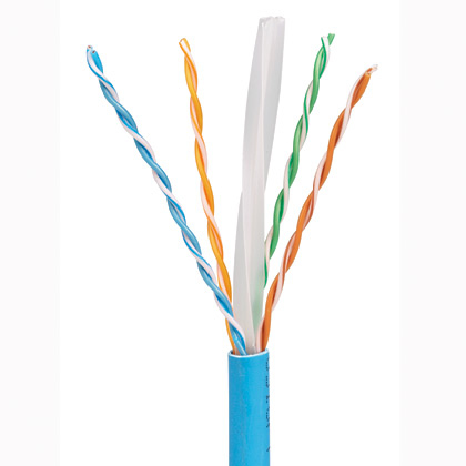 Panduit  Bobina de Cable UTP 305 m. de Cobre, TX6000™ PanNet, Reelex, Azul, Categoría 6 Mejorado (23 AWG), PVC (CM), de 4 pares