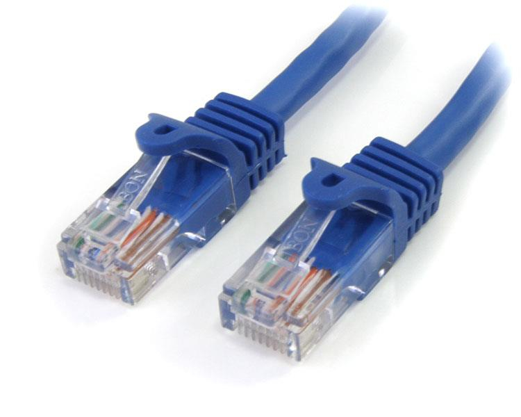 Cable de red StarTech.com 45PAT5MBL Azul 5 m Cat5e U/UTP (UTP)