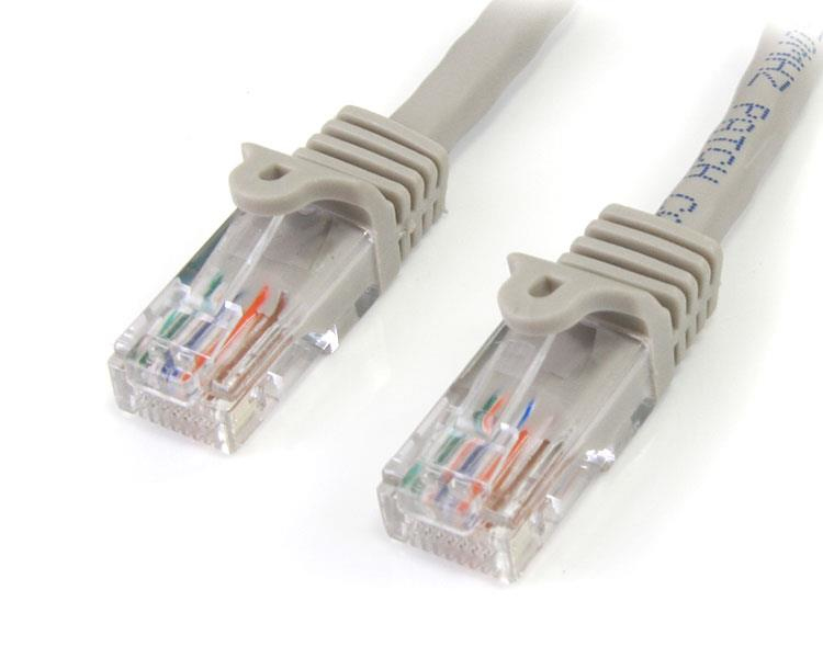 Cable de red StarTech.com 45PAT5MGR Gris 5 m Cat5e U/UTP (UTP)