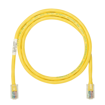 PANDUIT  Cable de parcheo UTP Categoría 5e, con plug modular en cada extremo - 1 m. - Amarillo