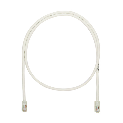 PANDUIT  Cable de parcheo UTP Categoría 5e, con plug modular en cada extremo - 2 m. - Blanco mate