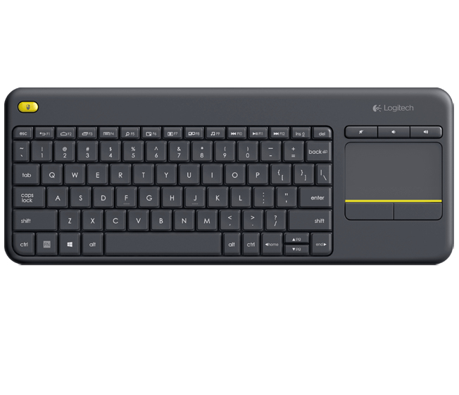 Logitech K400 Plus teclado RF inalámbrico Negro