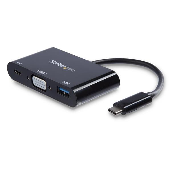 StarTech.com Adaptador Multifunción USB-C a VGA con Entrega de Potencia (Power Delivery) y Puerto USB-A