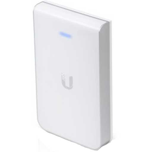 Ubiquiti  Access Point UniFI doble banda cobertura 180º, MI-MO 2x2 diseño placa de pared con dos puertos adicionales, hasta 100 usuarios Wi-Fi