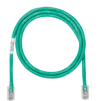 PANDUIT  Cable de parcheo UTP Categoría 5e, con plug modular en cada extremo - 1 m. - Verde