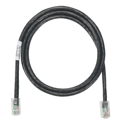 PANDUIT  Cable de parcheo UTP Categoría 5e, con plug modular en cada extremo - 2 m. - Negro