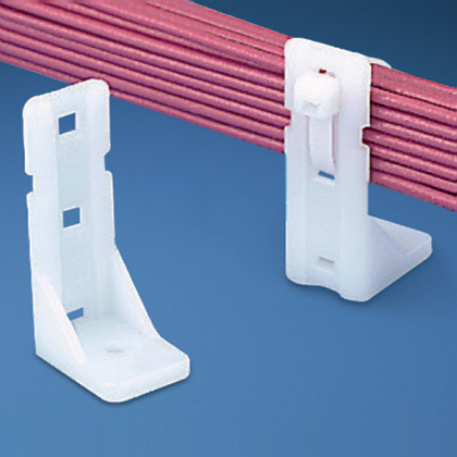 PANDUIT  Sujetador-Separador Pan-Post de Nylon 6.6, Para Fijación de Mazos de Cables con Cinchos, Uso Interior, Color Natural, 1 Pieza