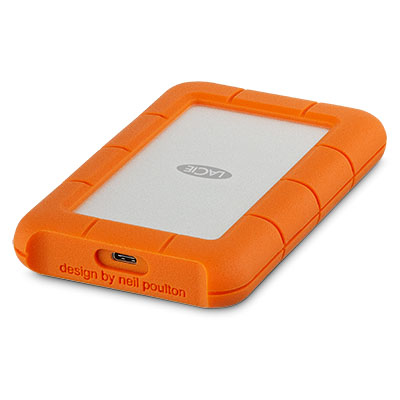 LaCie Rugged USB-C disco duro externo 4000 GB Naranja, Plata