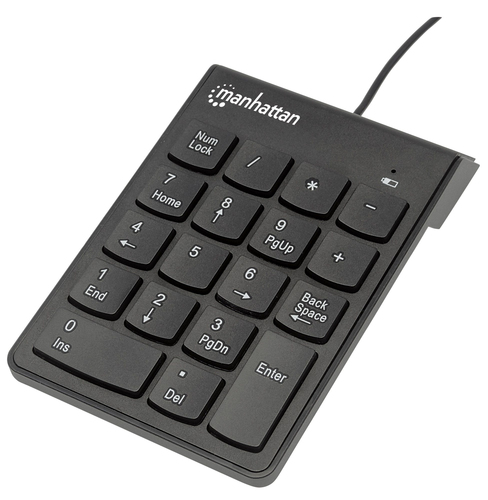 Manhattan 176354 teclado numérico Universal USB Negro