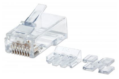 Intellinet 790673 conector RJ-45 Transparente