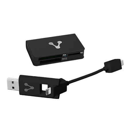 Vorago CR-300 lector de tarjeta USB/Micro-USB Negro
