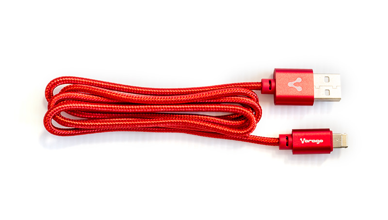 Vorago CAB-209 cable USB 1 m USB A Micro-USB B/Lightning Rojo