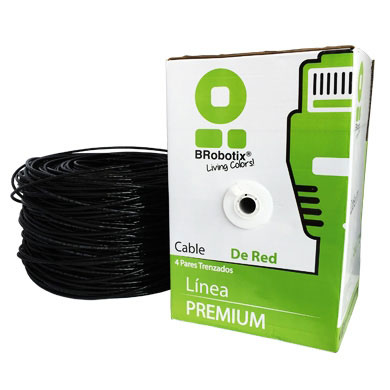 Data Components 055100 cable de red Negro 100 m Cat5e U/UTP (UTP)