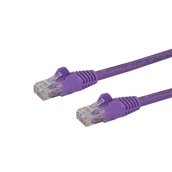 StarTech.com Cable de Red de 7m Púrpura Cat5e Ethernet RJ45 sin Enganches