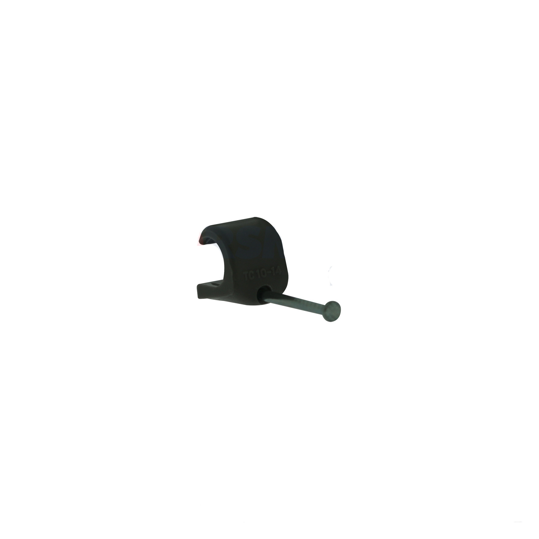Thorsman  Grapa para cable redondo de 10mm color gris (100pzs) (3104-00100)