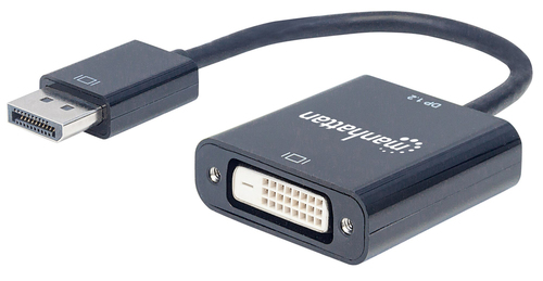 Manhattan 152228 adaptador de cable de vídeo 0,23 m DisplayPort DVI-D Negro