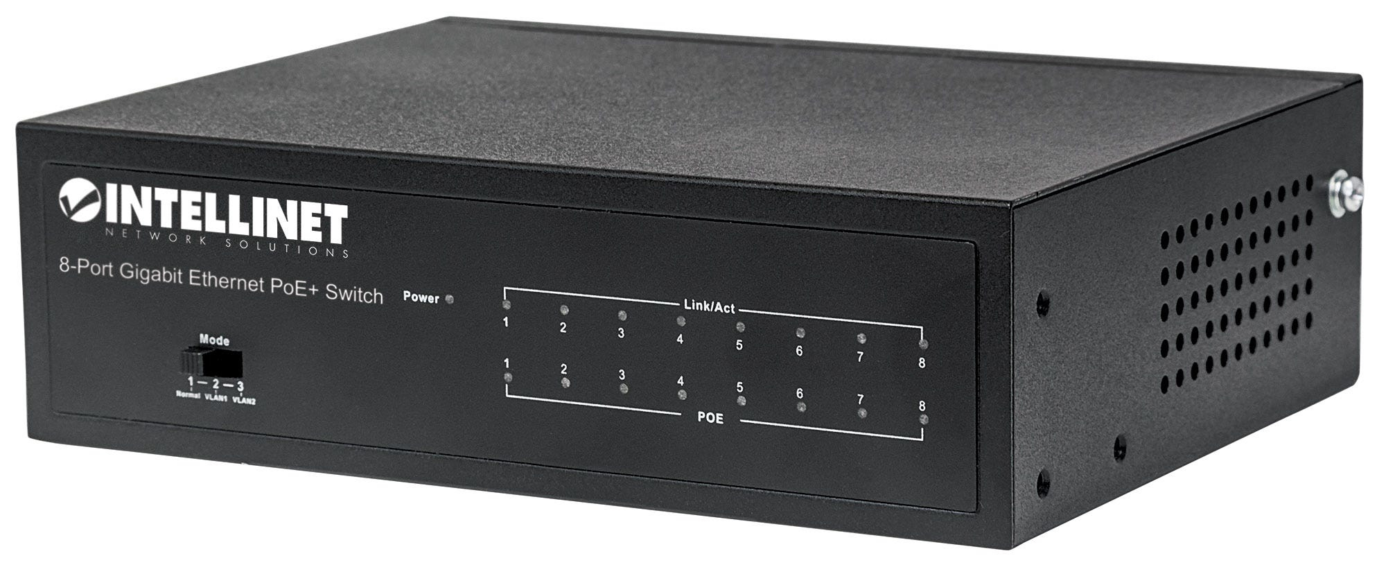 Intellinet 561204 switch Gestionado Gigabit Ethernet (10/100/1000) Energía sobre Ethernet (PoE) Negro