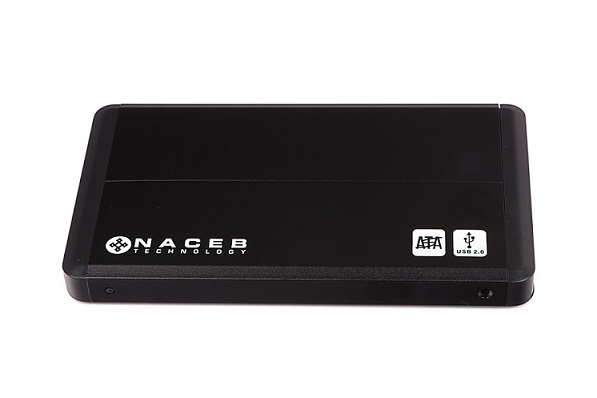 Naceb Technology NA-280 caja para disco duro externo Caja de disco duro (HDD) Negro 2.5"