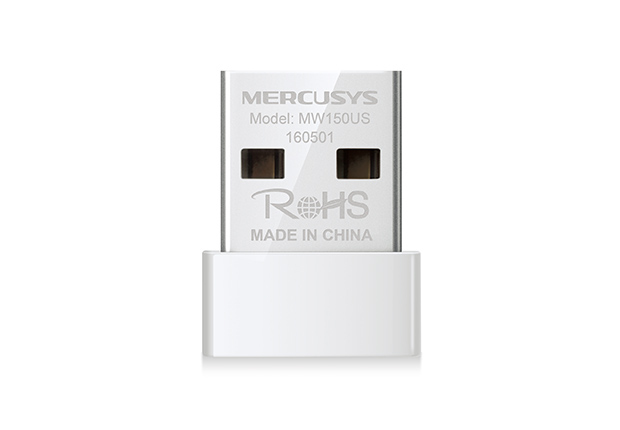 Mercusys  Adaptador Inalámbrico N / 150 Mbps 2.4 GHz / 1 antenas Internas / Diseño Portátil / Más Pequeño y Comodo