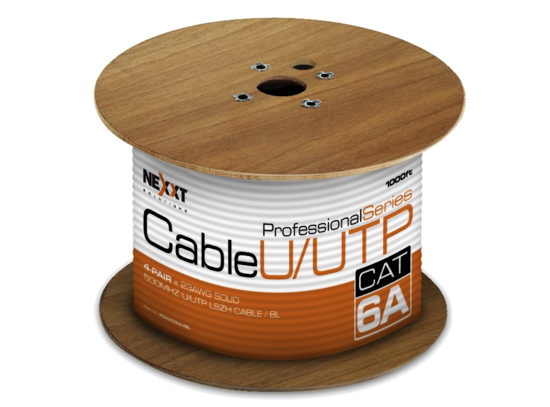 Nexxt Solutions Cat6a, 305 m cable de red Gris U/UTP (UTP)