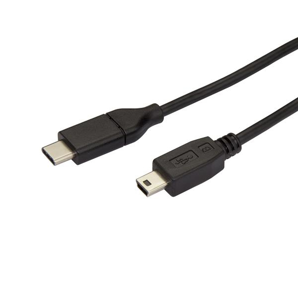StarTech.com Cable de 2m USB-C a Mini USB-B - Cable Adaptador USB Tipo C a USB Mini B