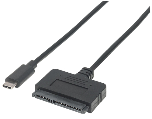 Manhattan 152495 cable USB 0,255 m USB 3.2 Gen 2 (3.1 Gen 2) USB C SATA Negro