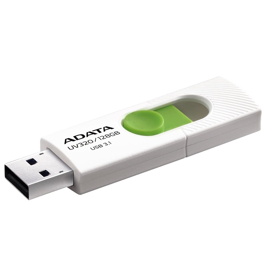 ADATA UV320 unidad flash USB 128 GB USB tipo A 3.2 Gen 1 (3.1 Gen 1) Verde, Blanco