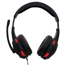Naceb Technology NA-0304R auricular y casco Auriculares Diadema Conector de 3,5 mm Negro, Rojo