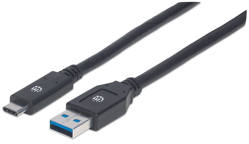 Manhattan 354981 cable USB 3 m USB 3.2 Gen 1 (3.1 Gen 1) USB C USB A Negro