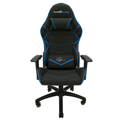 Game Factor CGC600/BL silla para videojuegos Silla para videojuegos universal Asiento acolchado Negro, Azul