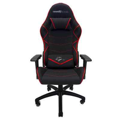 Game Factor CGC600/RD silla para videojuegos Silla para videojuegos universal Asiento acolchado Negro, Rojo
