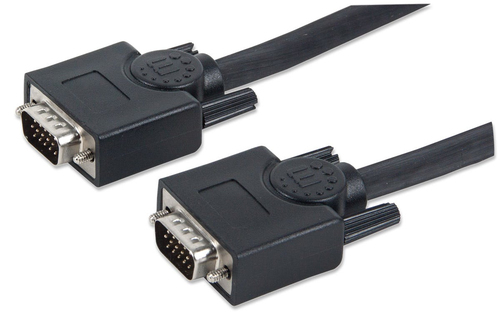 Manhattan SVGA Monitor Cable cable VGA 7,5 m VGA (D-Sub) Negro