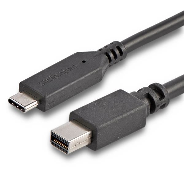 StarTech.com Cable Adaptador de 1,8m USB-C a Mini DisplayPort 4K 60Hz - Negro - Cable USB Tipo C a mDP - Cable de Vídeo USBC