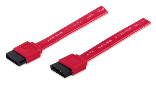 Manhattan 340700 cable de SATA 0,5 m SATA 7-pin Rojo