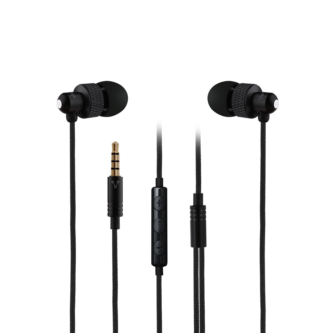 Vorago EP-304 auricular y casco Dentro de oído Conector de 3,5 mm Negro