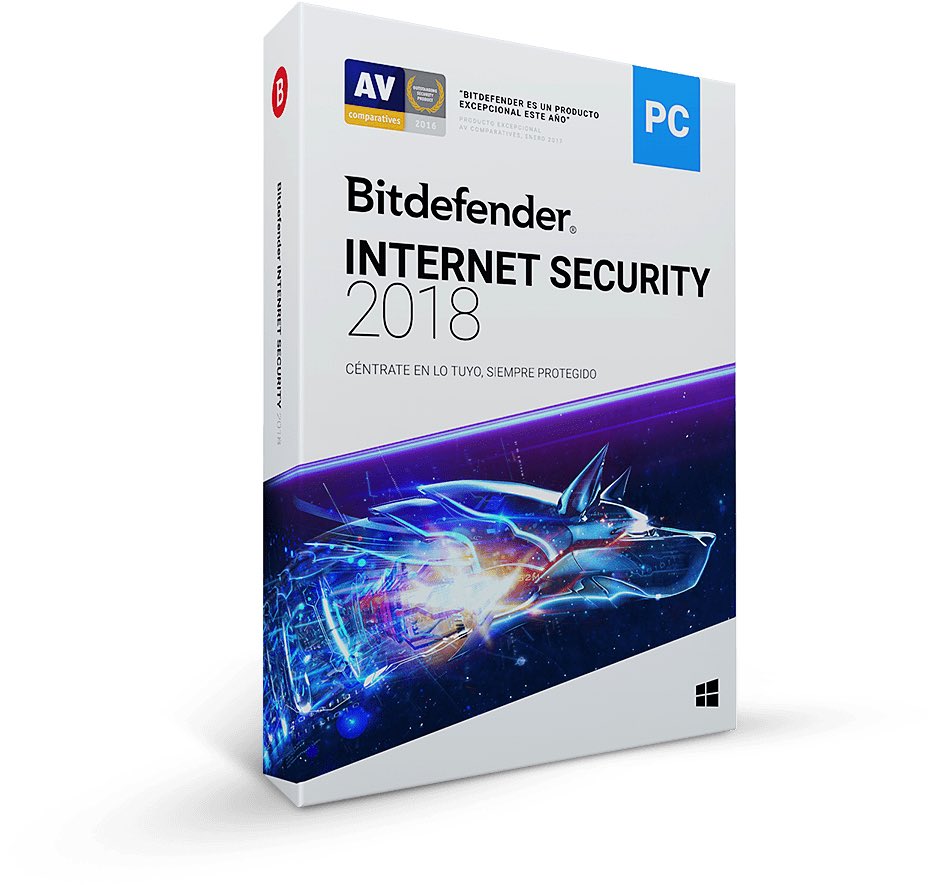 Bitdefender Internet Security 2018, 1Y, 3U, MX Español 3 licencia(s) 1 año(s)