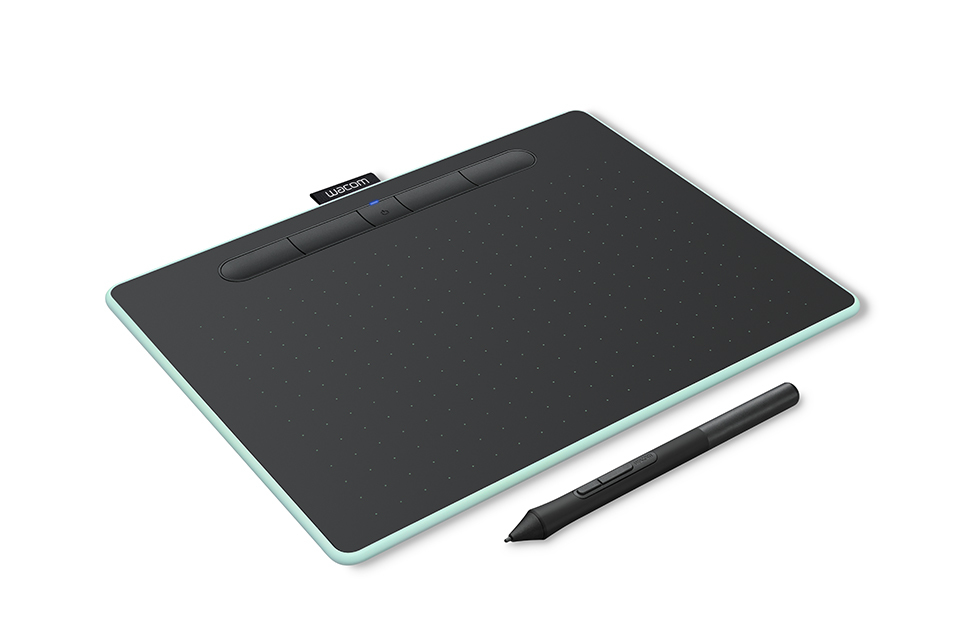 Wacom Intuos M tableta digitalizadora Negro, Verde 2540 líneas por pulgada 216 x 135 mm USB/Bluetooth