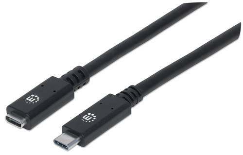 Manhattan 355230 cable USB 0,5 m USB 3.2 Gen 2 (3.1 Gen 2) USB C Negro