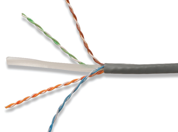Siemon  Bobina de Cable UTP Reelex, de 4 pares, Alto Desempeño Cat6, LS0H (Bajo humo, cero halógenos), Color Violeta, 23 AWG, 305m