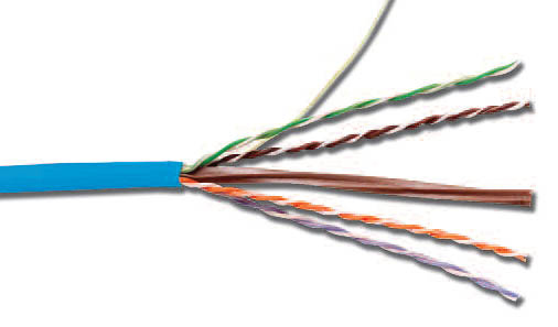 Siemon  Bobina de Cable UTP Reelex, de 4 pares, Alto Desempeño Cat6, PVC (CM), Color Azul, 23 AWG, 305m