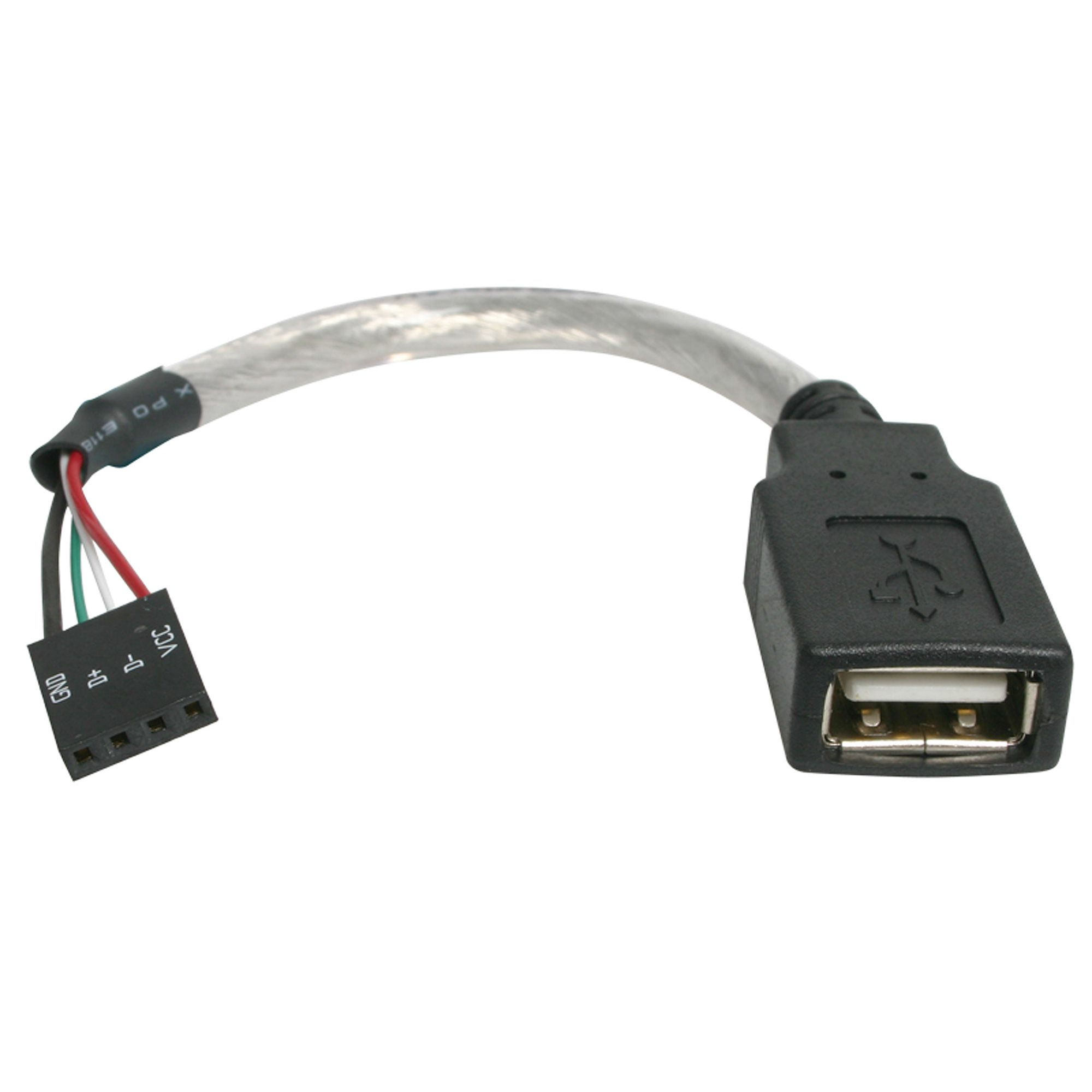 StarTech.com Cable de 15cm Adaptador Extensor USB 2.0 a IDC 4 pines - Conector a Placa Base - Hembra a Hembra