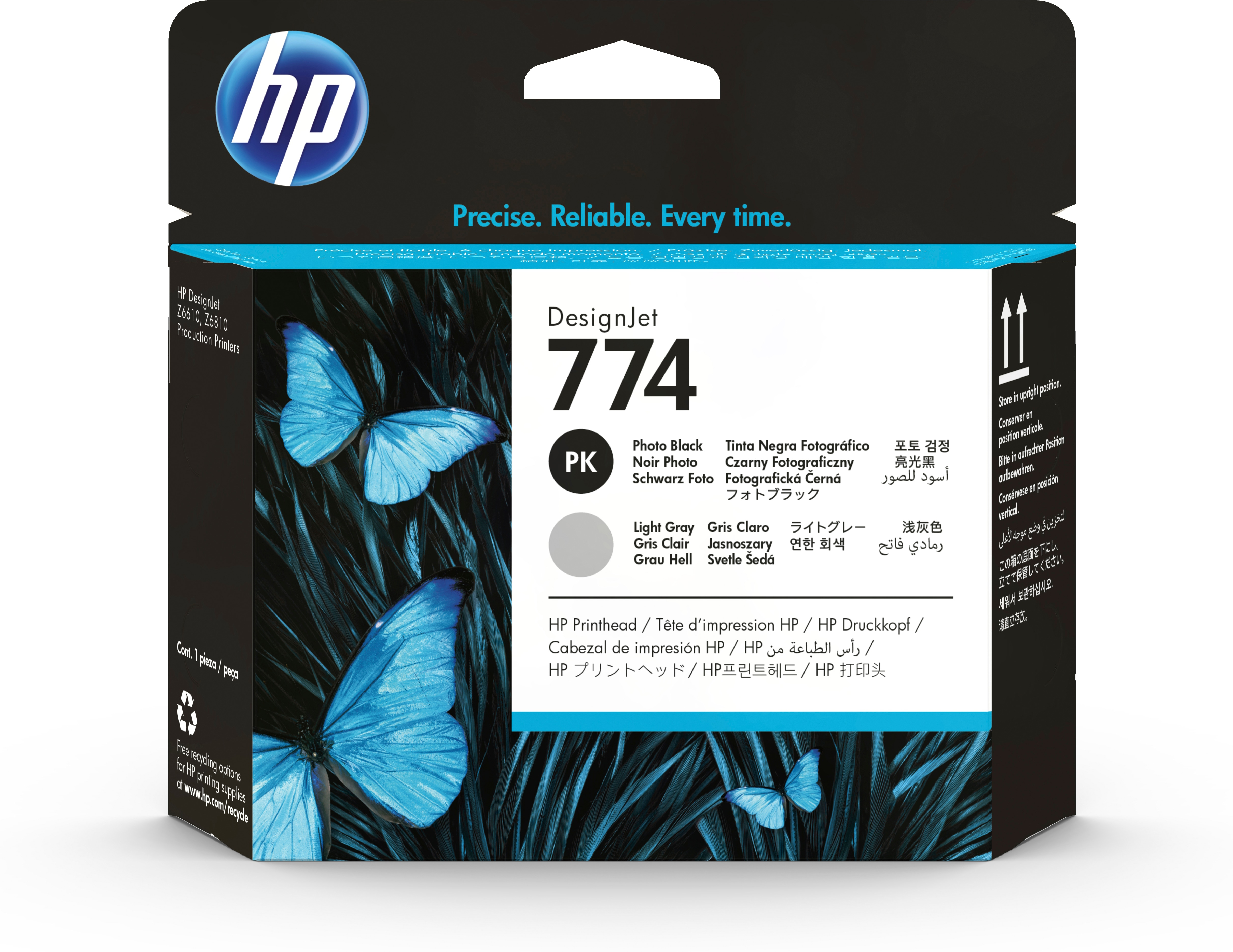 HP Cabezal de impresión negro fotográfico/gris claro DesignJet 774
